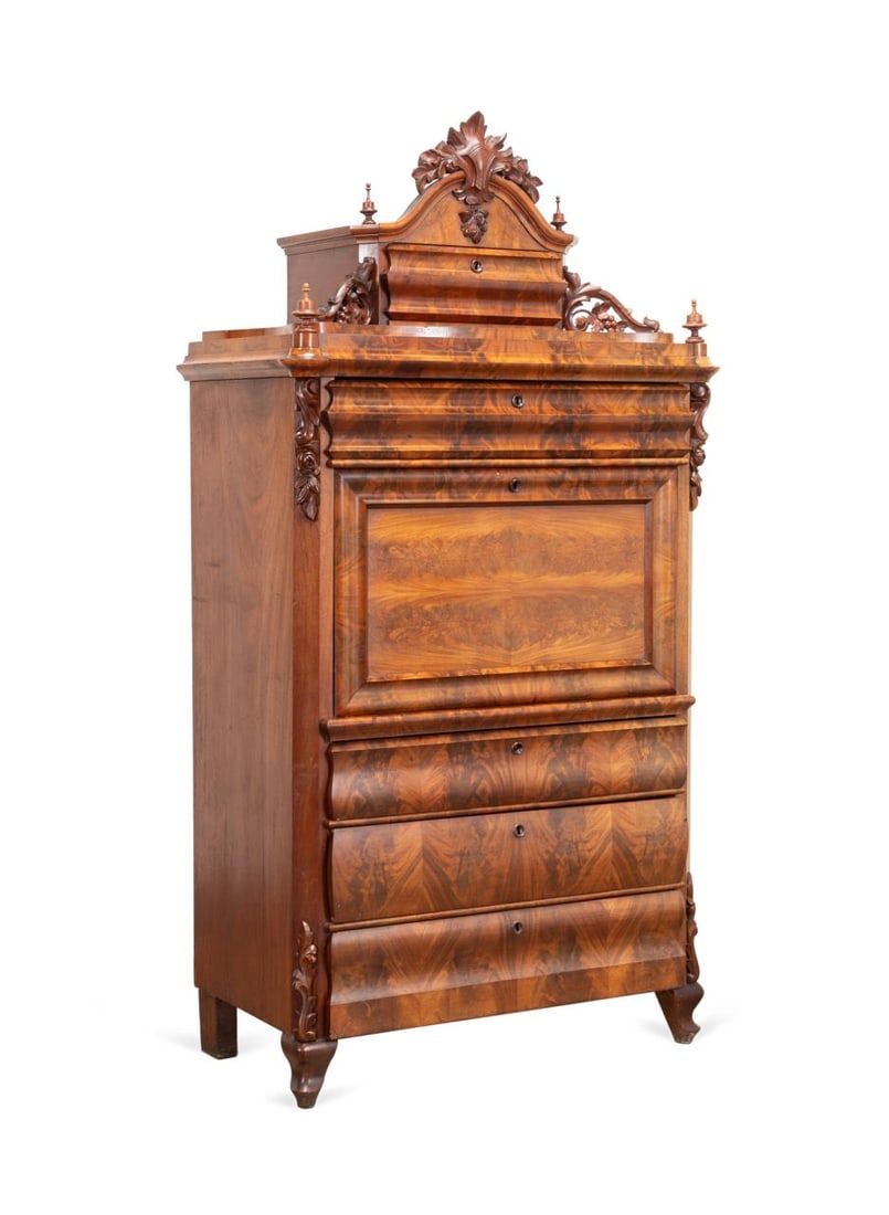 19TH C. BIEDERMEIER MAHOGANY