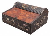 19th C Black Lacquered and Inl