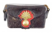 19TH C. BLACK LEATHER FRENCH A