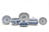 19TH C. BLUE & WHITE TRANSFERW
