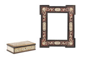 19TH C. BONE INLAID BOULLE BOX