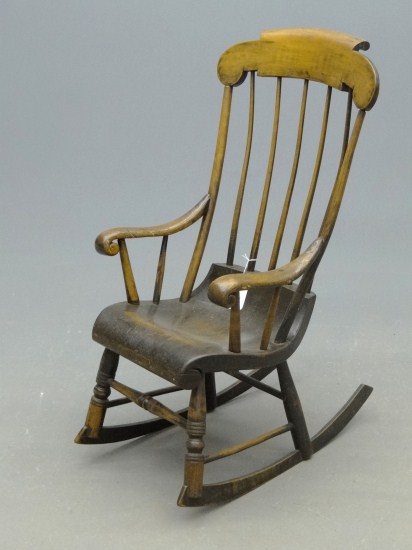 19th c. Boston rocking chair.