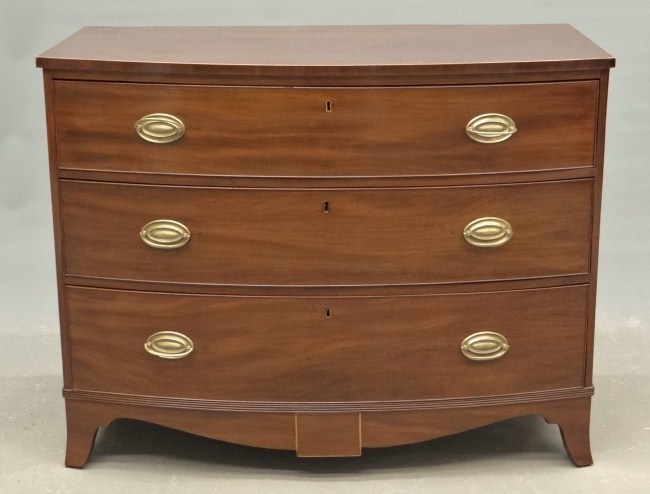 19th c. bowfront Hepplewhite