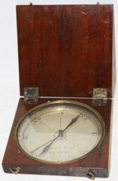19TH C BOX COMPASS BY ISAAC MO