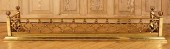 19TH C. BRASS FIRE PLACE FENDE