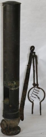 19TH C BRASS FOGHORN, WHISTLE OFF