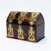 19TH C. BRASS MOUNTED ZEBRA WO