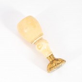 19TH C. BRITISH ARMORIAL BONE