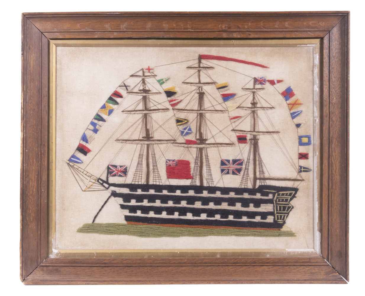 19TH C. BRITISH WOOLSEY OF A 18TH