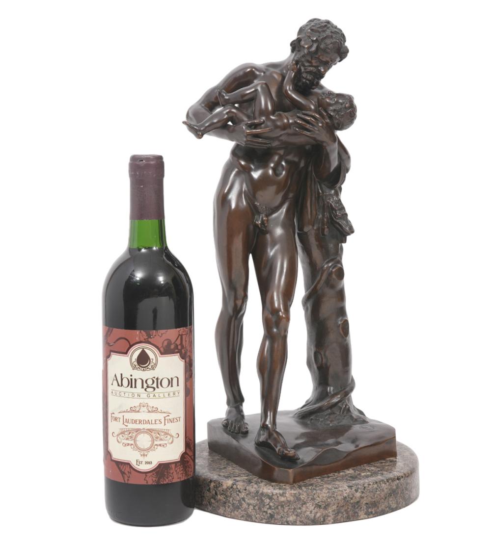 19TH C. BRONZE FIGURE OF FAUN