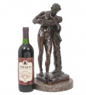 19TH C. BRONZE FIGURE OF FAUN