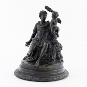 19TH C. BRONZE MYTHOLOGICAL AP