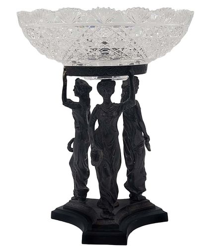 19TH C BRONZE PATINATED OF THE