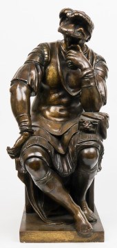 19TH C. BRONZE SCULPTURE OF LO