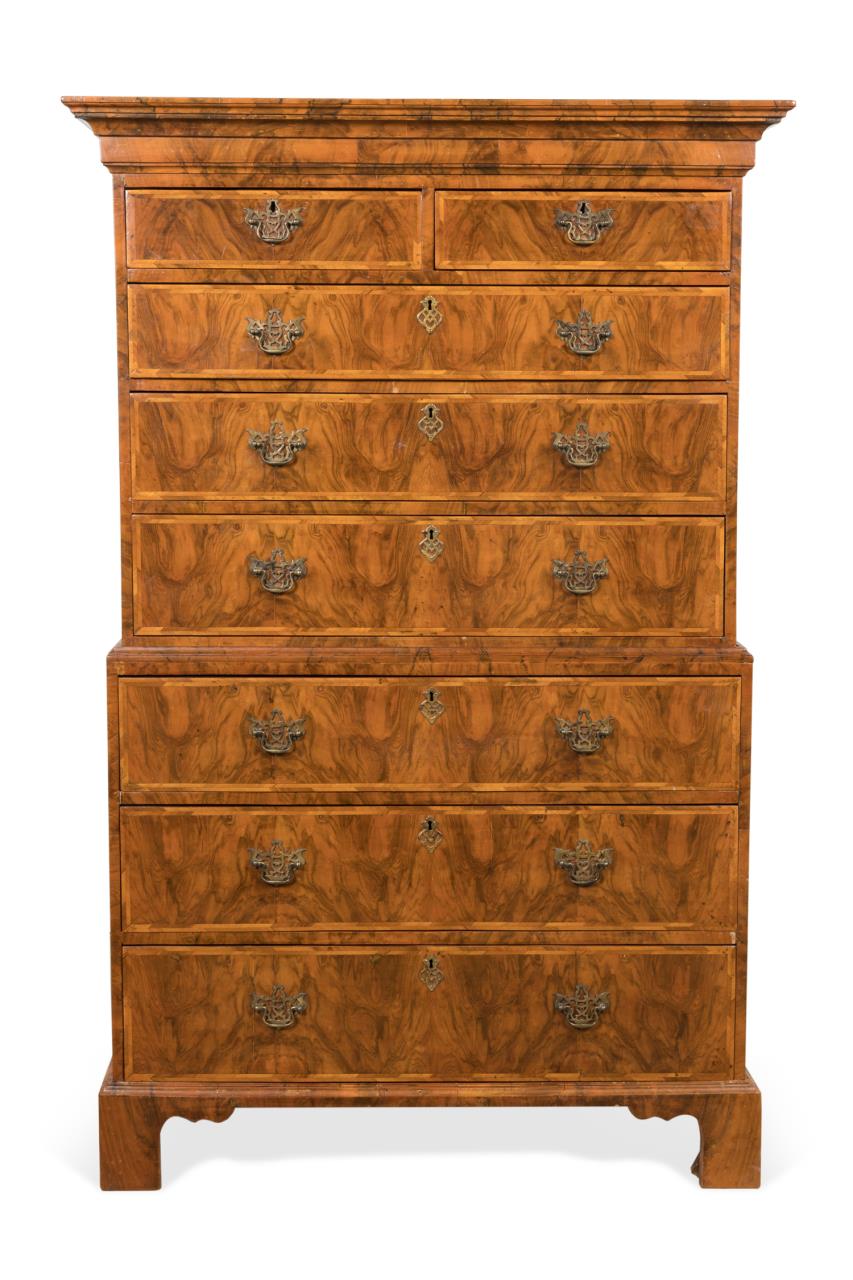 19TH C. BURLED WALNUT VENEER