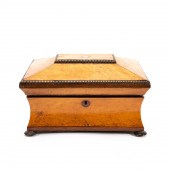 19TH C. BURLWOOD SARCOPHAGUS F