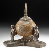 19TH C. BURMESE COCONUT SHELL