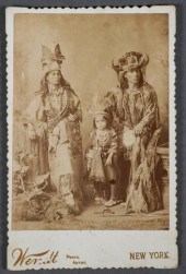 19TH C. CABINET CARD OF NATIVE