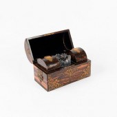 19TH C. CALAMANDER WOOD TEA CA