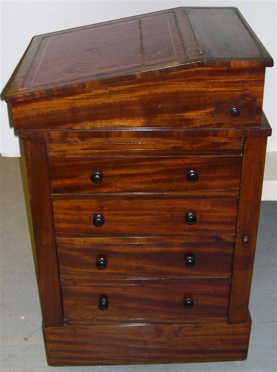 19th C. Campaign Davenport desk 
