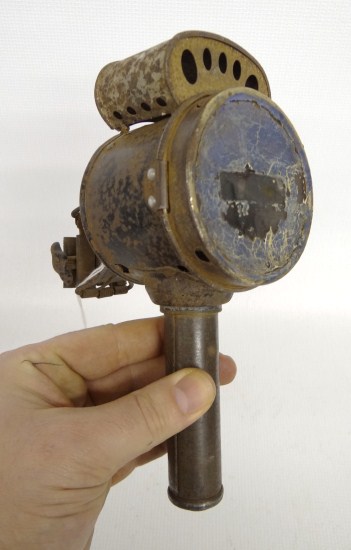 19th c. Candle lamp with mounting