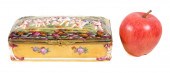 19TH C CAPODIMONTE BIBELOT BOX