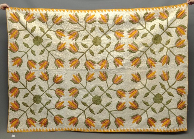 19th c. ''Carolina Lily'' floral
