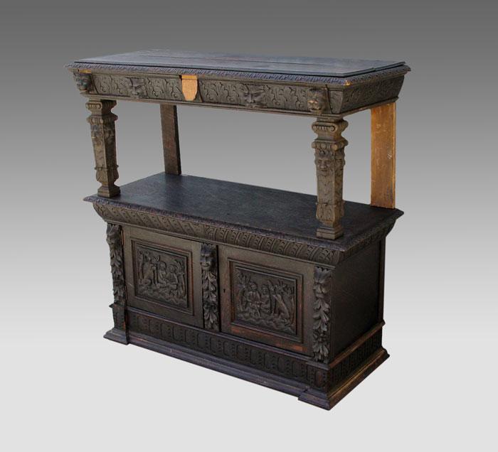 19th C CARVED HUNT BOARD: Two
