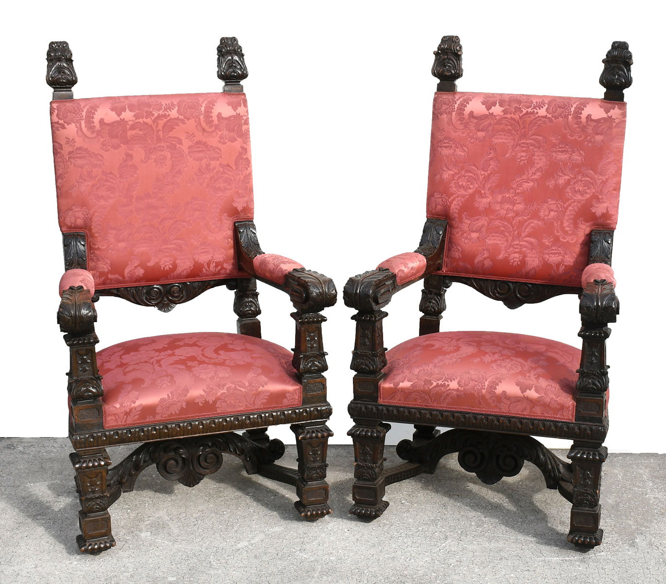 19TH C. CARVED ITALIAN WALNUT