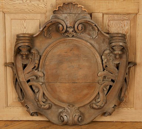 19TH C. CARVED WOOD ARCHITECTURAL