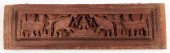 19TH C. CARVED WOOD PANEL, TAM