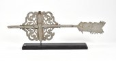 19TH C. CARVED WOODEN DIRECTIO