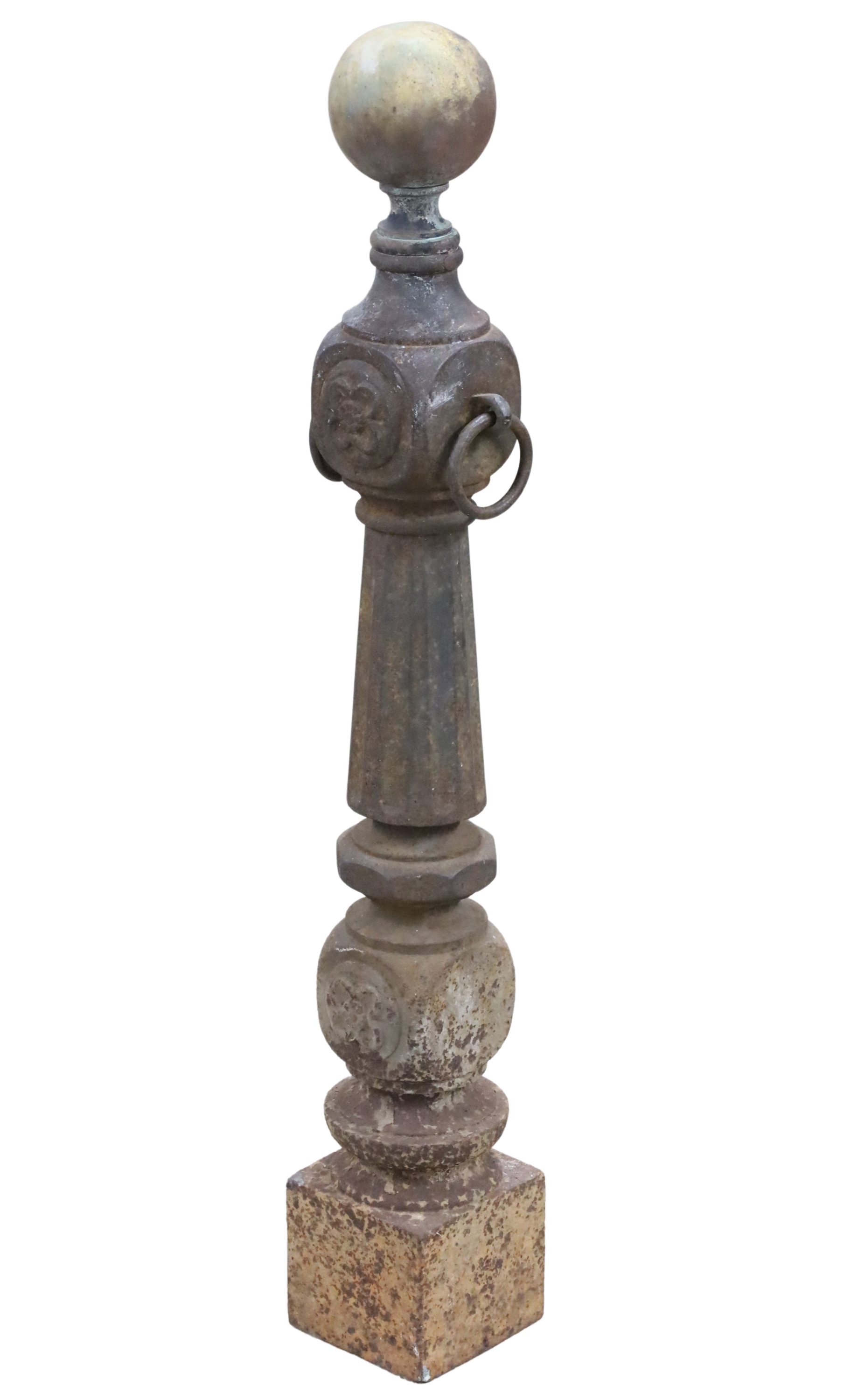 19TH C. CAST IRON HITCHING POST A