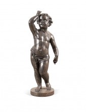 19TH C. CAST IRON PLAYFUL BOY