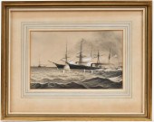 19TH C. CHARCOAL DRAWING, NAVA
