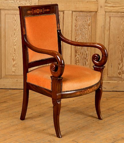 19TH C. CHARLES X MAHOGANY