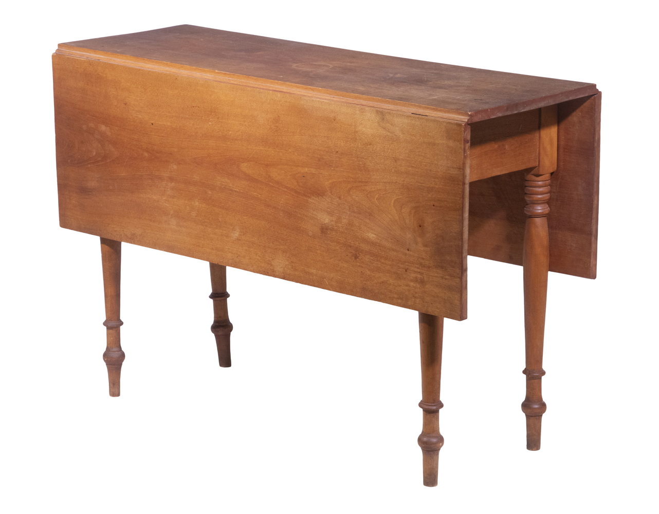 19TH C. CHERRY DROP-LEAF TABLE