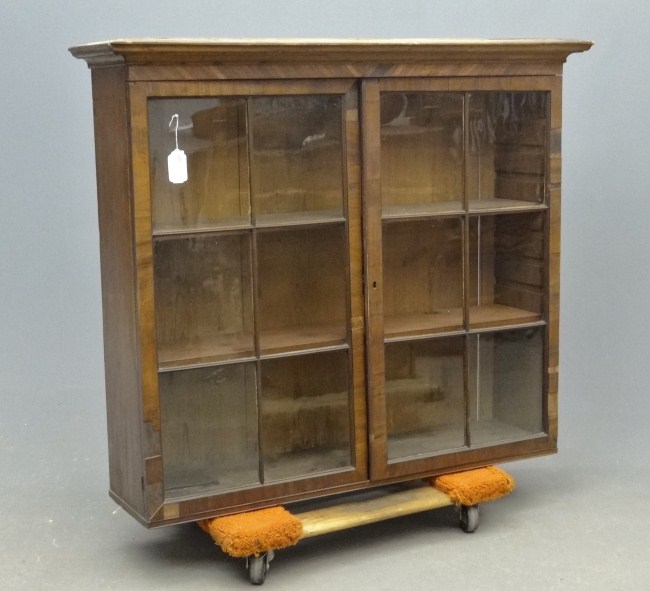 19th c. cherry two glazed doors