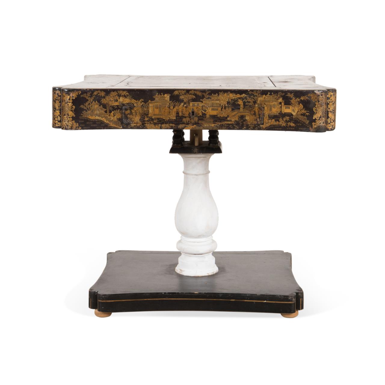 19TH C. CHINA TRADE BLACK LACQUERED