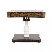 19TH C. CHINA TRADE BLACK LACQ