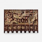 19TH C. CHINESE 8-PANEL COROMA