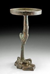 19TH C. CHINESE BRONZE CLAW FO