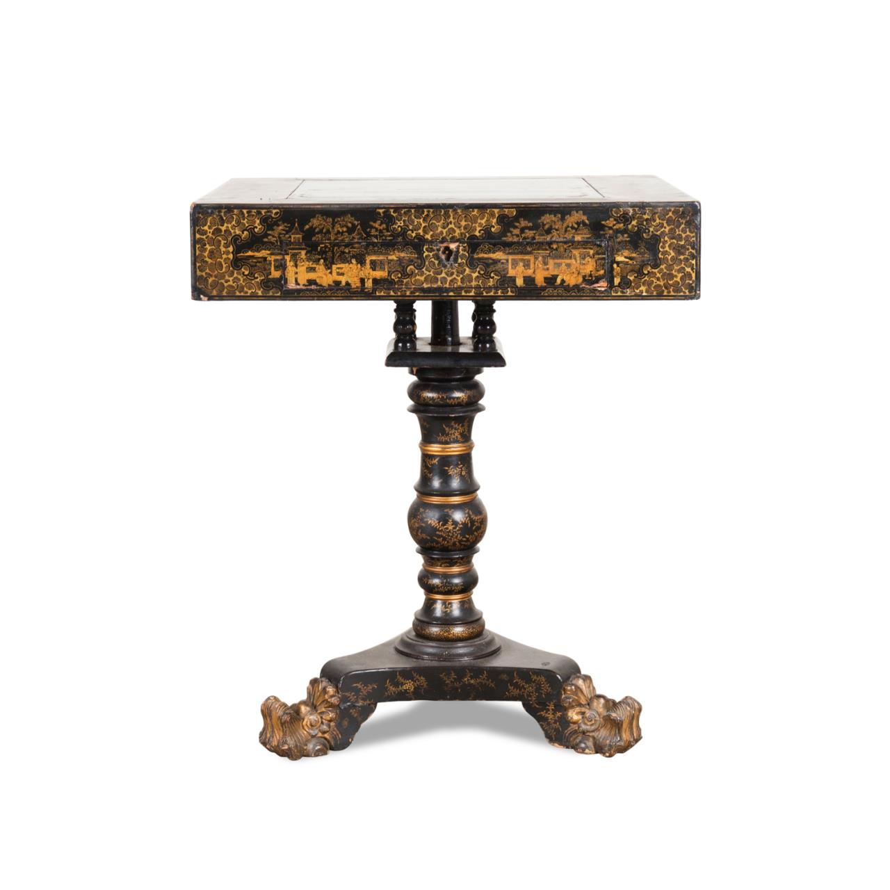 19TH C. CHINESE EXPORT GILT & BLACK