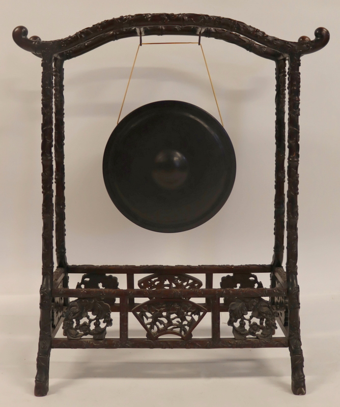 19TH C CHINESE HIGHLY CARVED WOOD