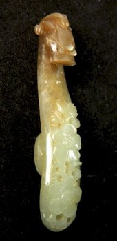 19TH C. CHINESE JADE GARMENT H