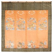 19TH C. CHINESE SILK ALTAR FRO