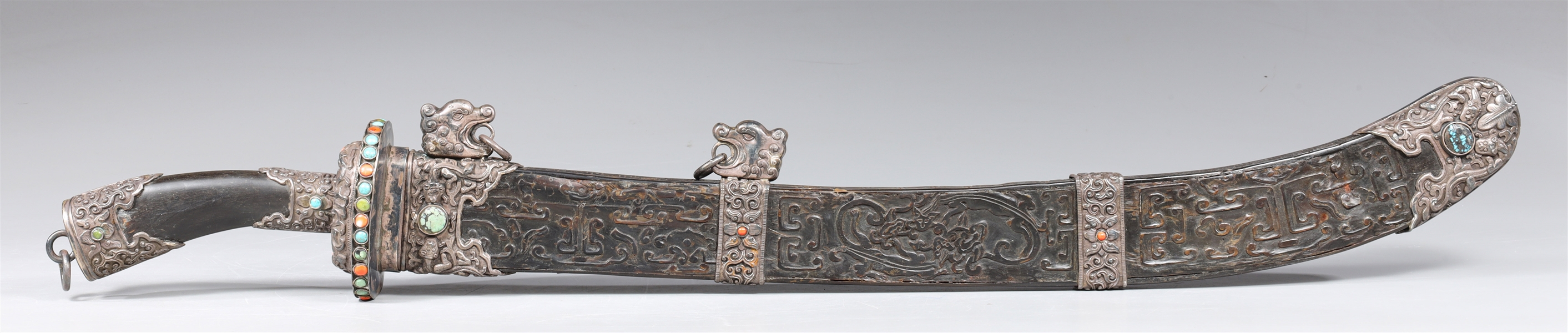19th C. Chinese sword mounted in
