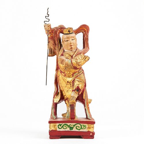 19TH C. CHINESE WOOD CARVED