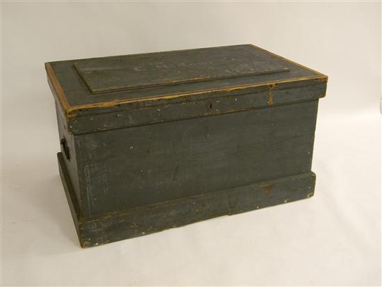 19th C. Civil War pine trunk 