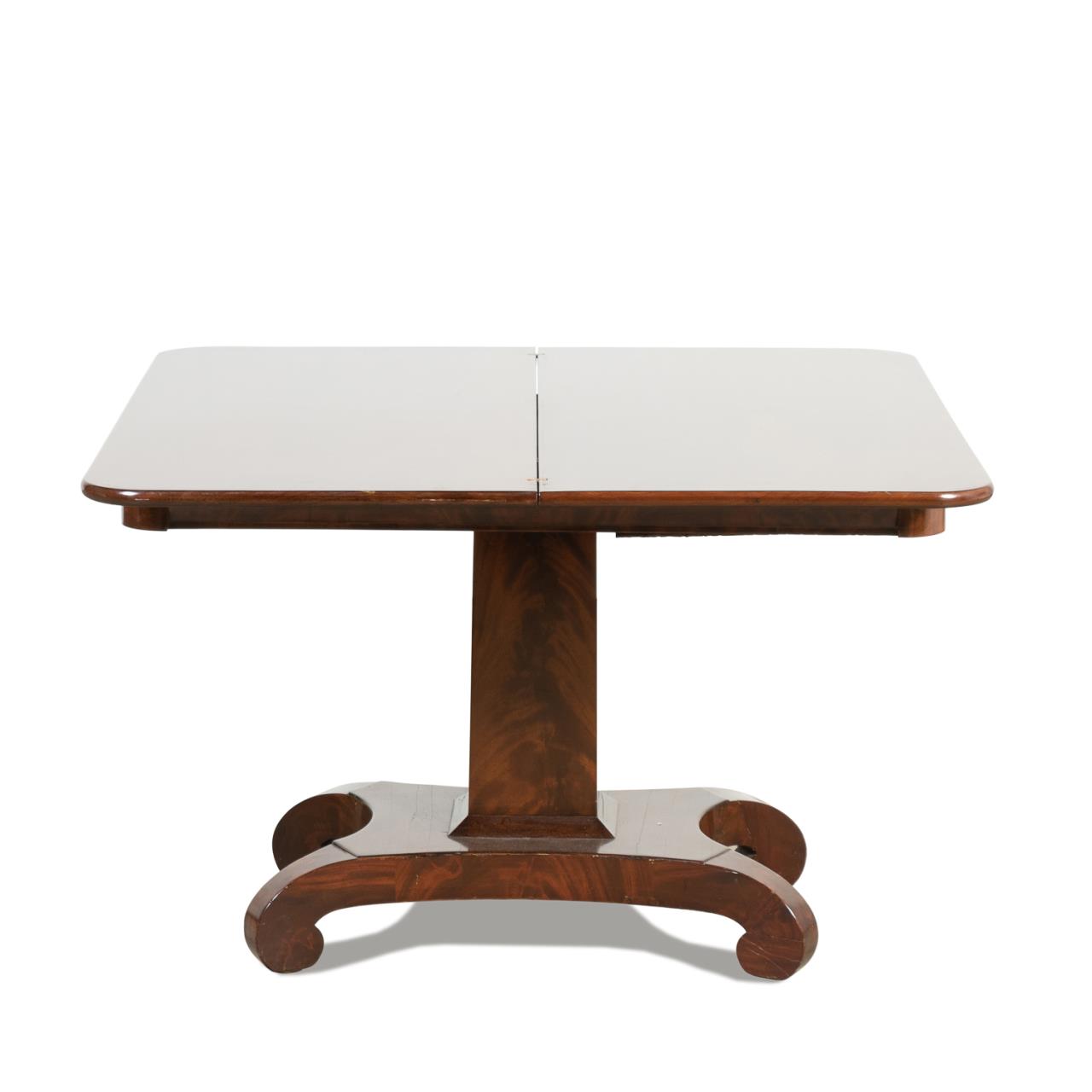 19TH C. CLASSICAL MAHOGANY FLIP-TOP